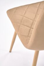 Krzesło K525 WD 45 cm naturalny / beżowy zestaw 4 szt do jadalni - obrazek 6