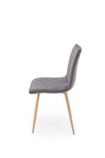 Krzesło K525 WD 45 cm popielaty / naturalny zestaw 4 szt do jadalni - obrazek 3