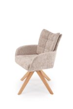 Krzesło K540 WD 60 cm naturalny / beżowy zestaw 2 szt do jadalni - obrazek 5