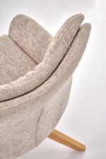 Krzesło K540 WD 60 cm naturalny / beżowy zestaw 2 szt do jadalni - obrazek 6
