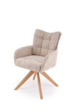 Krzesło K540 WD 60 cm naturalny / beżowy zestaw 2 szt do jadalni - obrazek 9