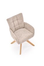 Krzesło K540 WD 60 cm naturalny / beżowy zestaw 2 szt do jadalni - obrazek 10
