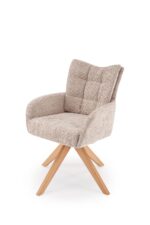 Krzesło K540 WD 60 cm naturalny / beżowy zestaw 2 szt do jadalni - obrazek 12