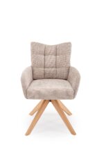 Krzesło K540 WD 60 cm naturalny / beżowy zestaw 2 szt do jadalni - obrazek 13