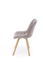 Krzesło K332_WD 46 cm popielaty / naturalny zestaw 2 szt do jadalni - obrazek 3