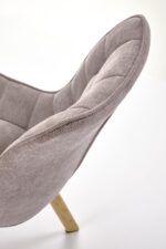 Krzesło K332_WD 46 cm popielaty / naturalny zestaw 2 szt do jadalni - obrazek 6