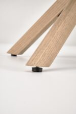 Krzesło K594 60 cm dąb naturalny / jasny beżowy zestaw 2 szt do jadalni - obrazek 6