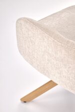 Krzesło K594 60 cm dąb naturalny / jasny beżowy zestaw 2 szt do jadalni - obrazek 8