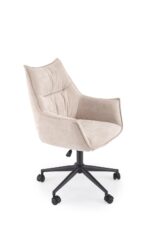 Fotel obrotowy CLIO 62 cm beżowy do biura i gabinetu - obrazek 4