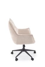Fotel obrotowy CLIO 62 cm beżowy do biura i gabinetu - obrazek 5