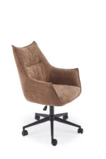 Fotel obrotowy CLIO 62 cm brązowy do biura i gabinetu - obrazek 4