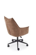 Fotel obrotowy CLIO 62 cm brązowy do biura i gabinetu - obrazek 2