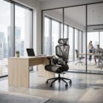 Fotel gabinetowy CUBUS 65 cm czarny do biura i gabinetu - obrazek 7