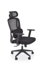 Fotel gabinetowy MATEUS 67 cm czarny do biura i gabinetu - obrazek 4