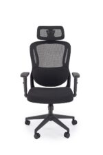 Fotel gabinetowy MATEUS 67 cm czarny do biura i gabinetu - obrazek 10