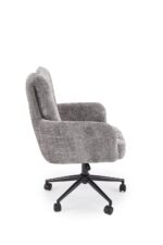 Fotel obrotowy MISHEL 62 cm popielaty do biura i gabinetu - obrazek 3
