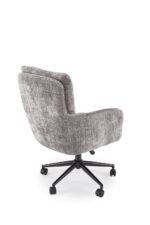 Fotel obrotowy MISHEL 62 cm popielaty do biura i gabinetu - obrazek 2
