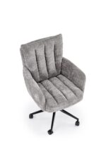 Fotel obrotowy MISHEL 62 cm popielaty do biura i gabinetu - obrazek 11