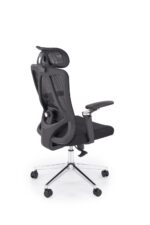 Fotel gabinetowy RUFINO 62 cm czarny do biura i gabinetu - obrazek 2