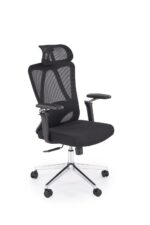 Fotel gabinetowy RUFINO 62 cm czarny do biura i gabinetu - obrazek 10