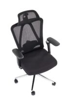 Fotel gabinetowy RUFINO 62 cm czarny do biura i gabinetu - obrazek 13