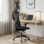 Fotel gabinetowy SCOT 68 cm czarny do biura i gabinetu - obrazek 5