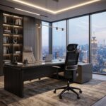 Fotel gabinetowy SWIFT 68 cm czarny do biura i gabinetu - obrazek 5