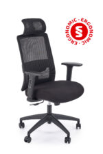 Fotel gabinetowy SWIFT 68 cm czarny do biura i gabinetu - obrazek 8