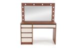 Toaletka HOLLYWOOD 2 XL 55 cm kaszmir / orzech do sypialni - obrazek 7