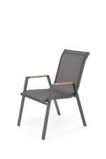 Krzesło ogrodowe HOVER 54 cm antracytowy / popielaty / antracyt na taras i do ogrodu - obrazek 5