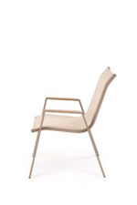 Krzesło ogrodowe HOVER 54 cm cappuccino / beżowy na taras i do ogrodu - obrazek 3