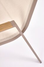 Krzesło ogrodowe HOVER 54 cm cappuccino / beżowy na taras i do ogrodu - obrazek 5