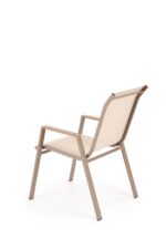 Krzesło ogrodowe HOVER 54 cm cappuccino / beżowy na taras i do ogrodu - obrazek 2