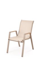 Krzesło ogrodowe HOVER 54 cm cappuccino / beżowy na taras i do ogrodu - obrazek 7