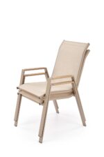 Krzesło ogrodowe HOVER 54 cm cappuccino / beżowy na taras i do ogrodu - obrazek 9
