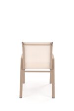 Krzesło ogrodowe HOVER 54 cm cappuccino / beżowy na taras i do ogrodu - obrazek 10