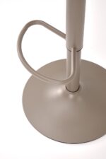 Krzesło barowe H127 40 cm cappuccino / popielaty zestaw 2 szt do kuchni i jadalni - obrazek 8