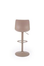 Krzesło barowe H127 40 cm cappuccino / popielaty zestaw 2 szt do kuchni i jadalni - obrazek 12