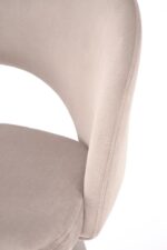 Krzesło barowe H96 48 cm kaszmir / beżowy zestaw 2 szt do kuchni i jadalni - obrazek 7