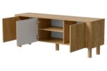 Szafka RTV ARANGO RTV-1 150 cm dąb hikora MDF do salonu - obrazek 3