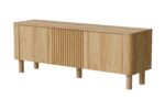 Szafka RTV ARANGO RTV-1 150 cm dąb hikora MDF do salonu - obrazek 4