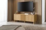 Szafka RTV ARANGO RTV-1 150 cm dąb hikora MDF do salonu - obrazek 8