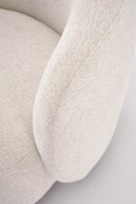 Fotel wypoczynkowy BAKER 75 cm kremowy do salonu - obrazek 5