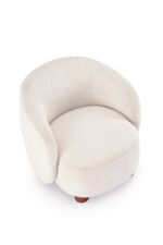 Fotel wypoczynkowy BAKER 75 cm kremowy do salonu - obrazek 10