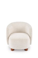 Fotel wypoczynkowy BAKER 75 cm kremowy do salonu - obrazek 11