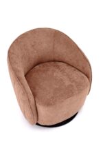 Fotel wypoczynkowy BASILIO 72 cm brązowy do salonu - obrazek 9