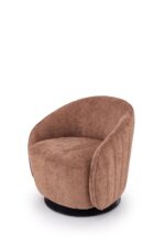 Fotel wypoczynkowy BASILIO 72 cm brązowy do salonu - obrazek 10