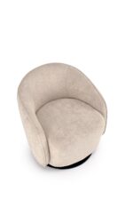 Fotel wypoczynkowy BASILIO 72 cm cappuccino / beżowy do salonu - obrazek 8