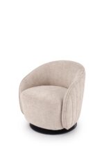 Fotel wypoczynkowy BASILIO 72 cm cappuccino / beżowy do salonu - obrazek 10