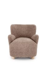 Fotel wypoczynkowy CLAUDIO 80 cm cappuccino do salonu - obrazek 10